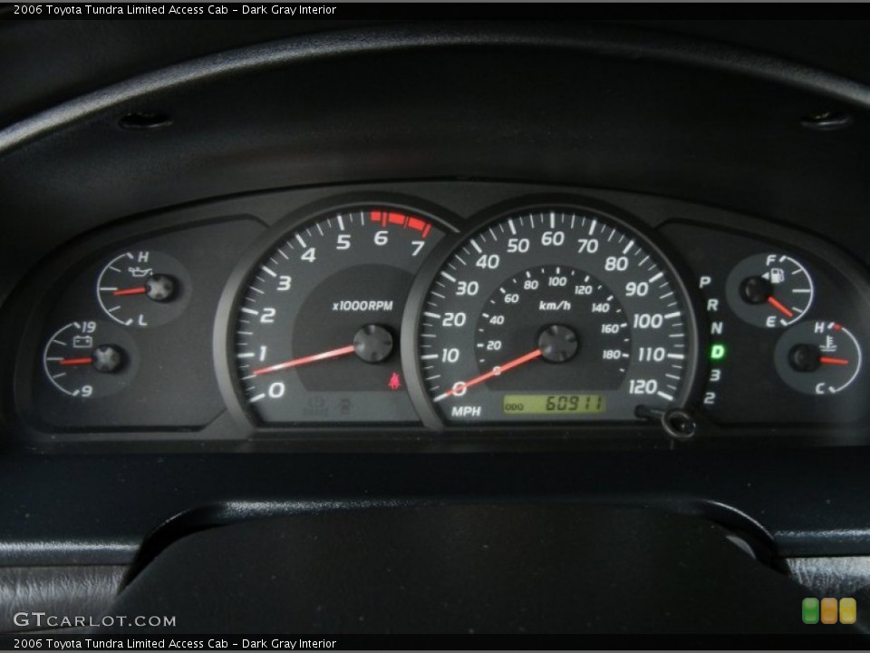 Dark Gray Interior Gauges for the 2006 Toyota Tundra Limited Access Cab #73587380