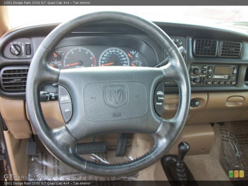Tan Interior Steering Wheel for the 2001 Dodge Ram 1500 SLT Quad Cab 4x4 #73588181