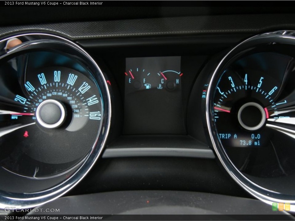 Charcoal Black Interior Gauges for the 2013 Ford Mustang V6 Coupe #73588353