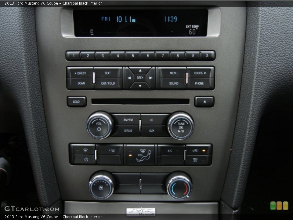 Charcoal Black Interior Controls for the 2013 Ford Mustang V6 Coupe #73588376