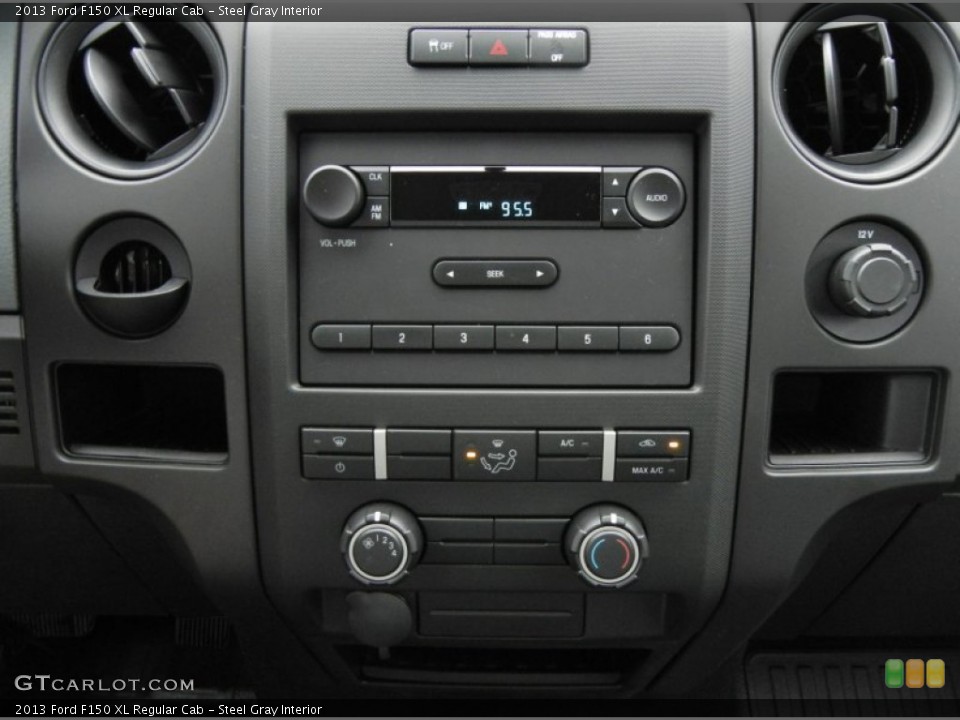 Steel Gray Interior Controls for the 2013 Ford F150 XL Regular Cab #73588638
