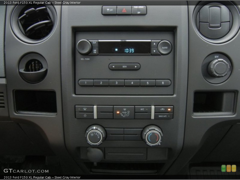 Steel Gray Interior Controls for the 2013 Ford F150 XL Regular Cab #73588883