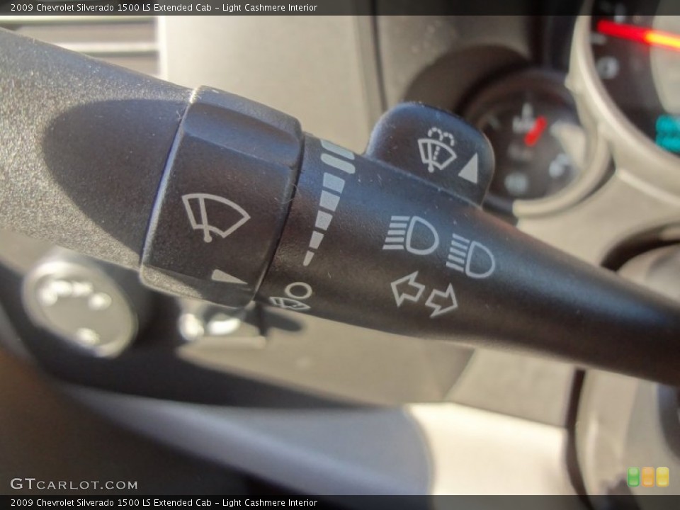 Light Cashmere Interior Controls for the 2009 Chevrolet Silverado 1500 LS Extended Cab #73589102