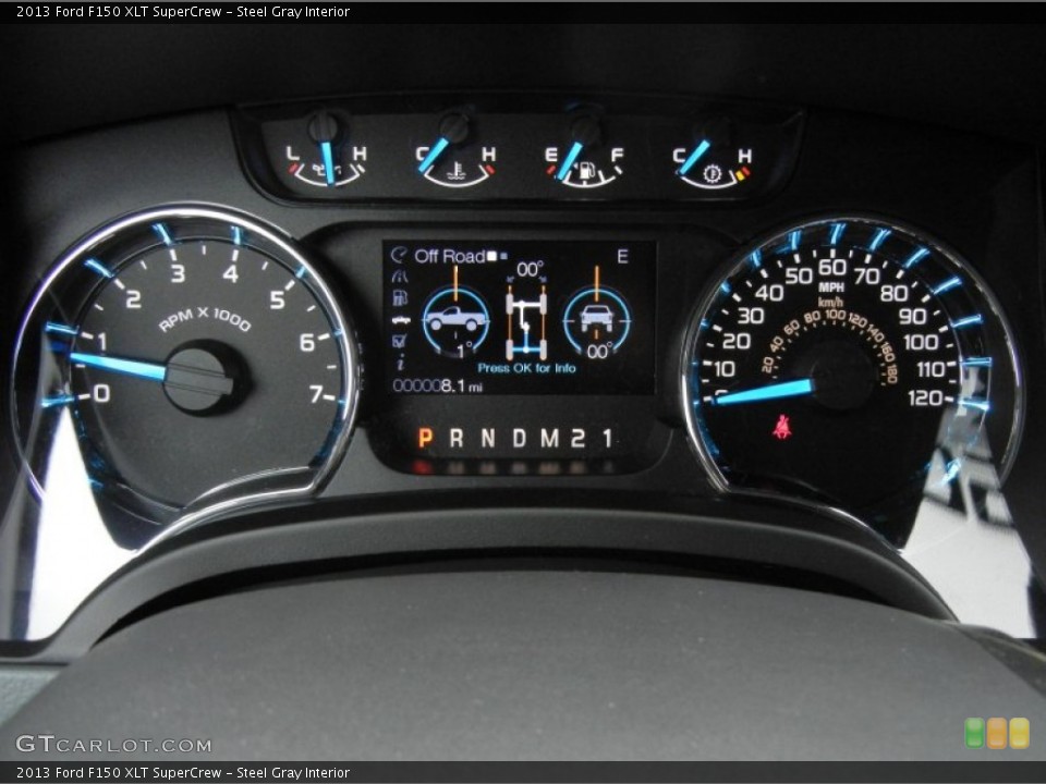 Steel Gray Interior Gauges for the 2013 Ford F150 XLT SuperCrew #73589174
