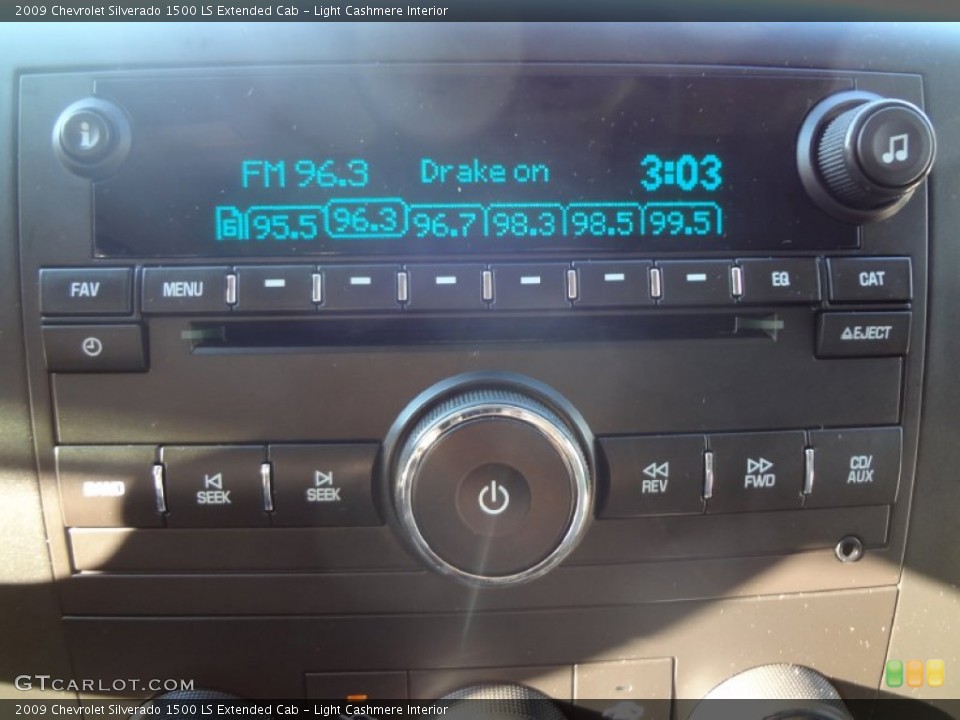 Light Cashmere Interior Audio System for the 2009 Chevrolet Silverado 1500 LS Extended Cab #73589190