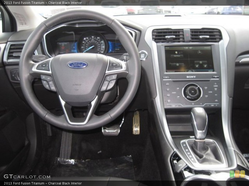 Charcoal Black Interior Dashboard for the 2013 Ford Fusion Titanium #73589264