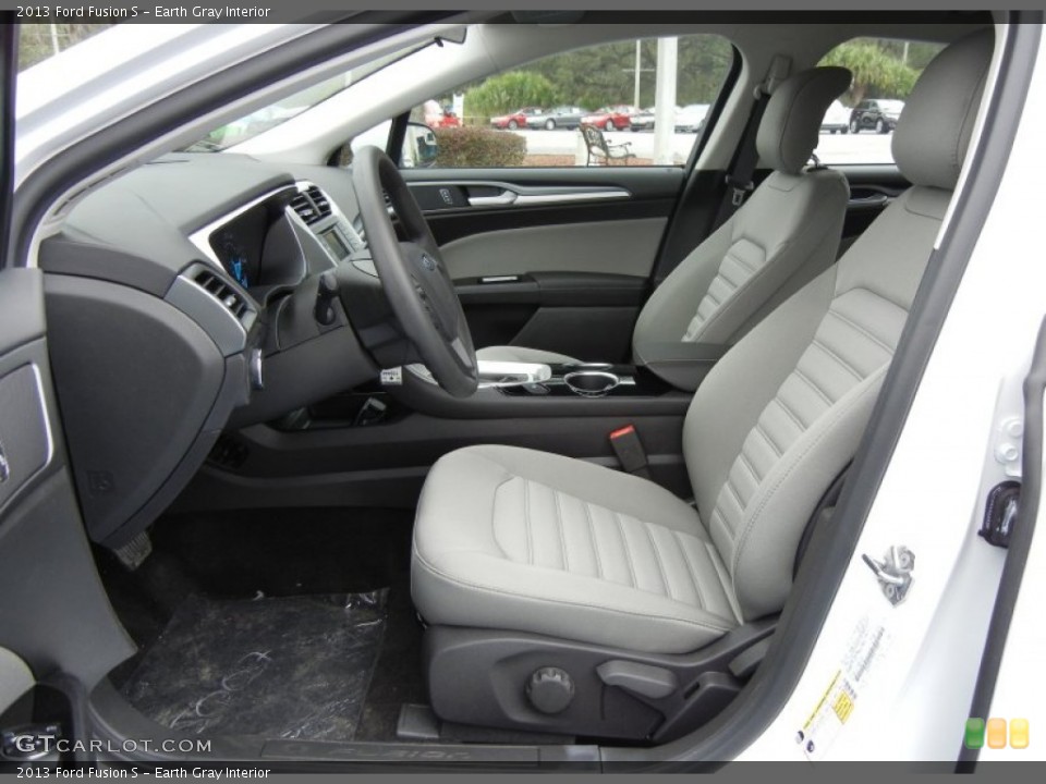 Earth Gray Interior Photo for the 2013 Ford Fusion S #73589666
