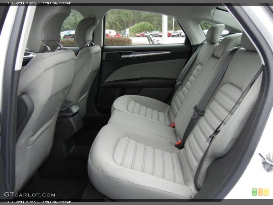 Earth Gray Interior Rear Seat for the 2013 Ford Fusion S #73589690