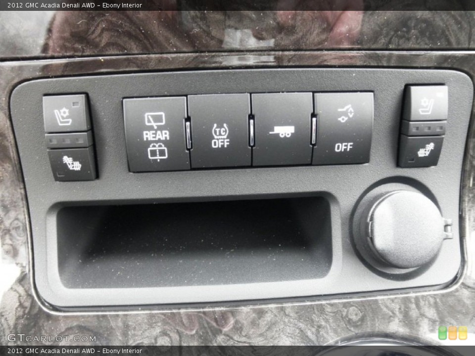 Ebony Interior Controls for the 2012 GMC Acadia Denali AWD #73590911