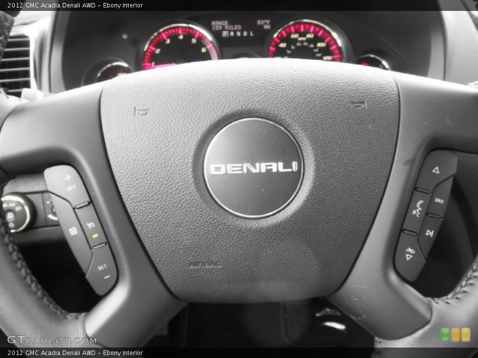 Ebony Interior Controls for the 2012 GMC Acadia Denali AWD #73590950