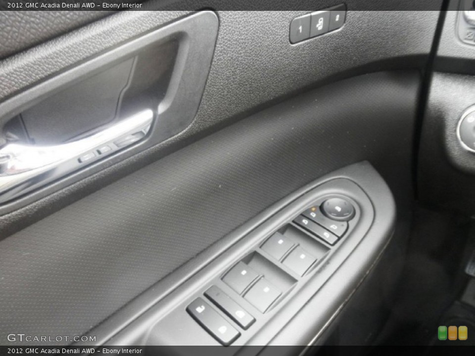 Ebony Interior Controls for the 2012 GMC Acadia Denali AWD #73590981