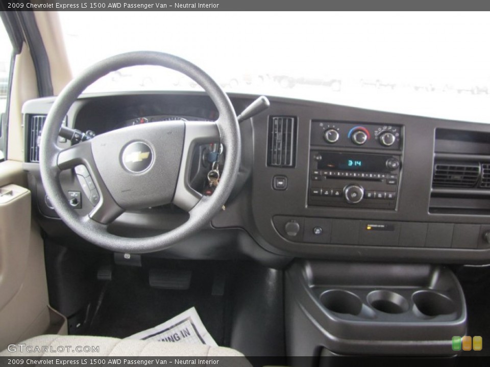 Neutral Interior Dashboard for the 2009 Chevrolet Express LS 1500 AWD Passenger Van #73591805