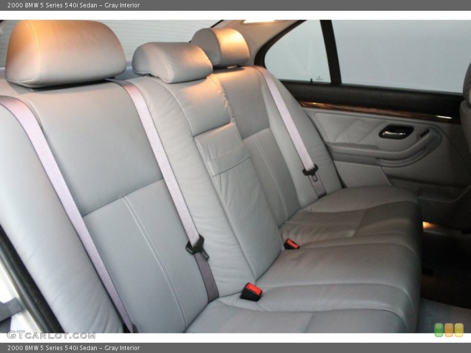 Gray Interior Rear Seat for the 2000 BMW 5 Series 540i Sedan #73591832