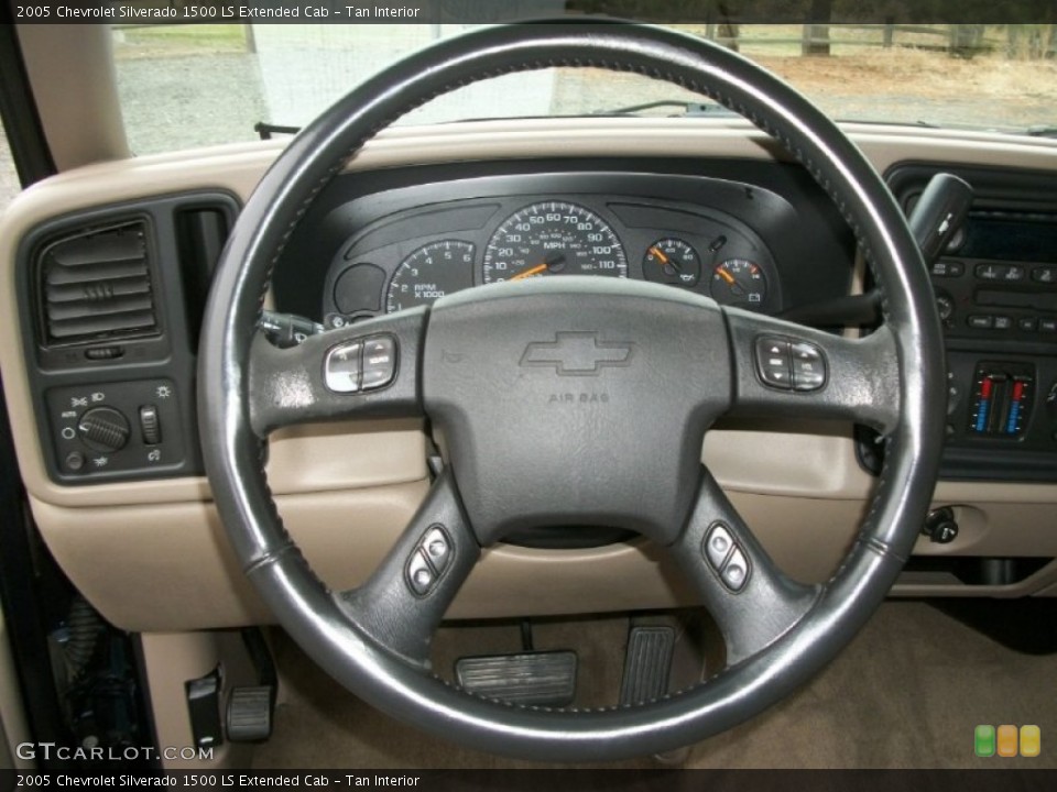 Tan Interior Steering Wheel for the 2005 Chevrolet Silverado 1500 LS Extended Cab #73594863