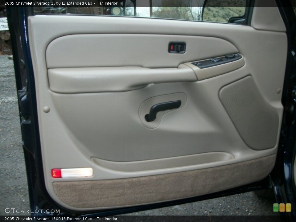 Tan Interior Door Panel for the 2005 Chevrolet Silverado 1500 LS Extended Cab #73594994