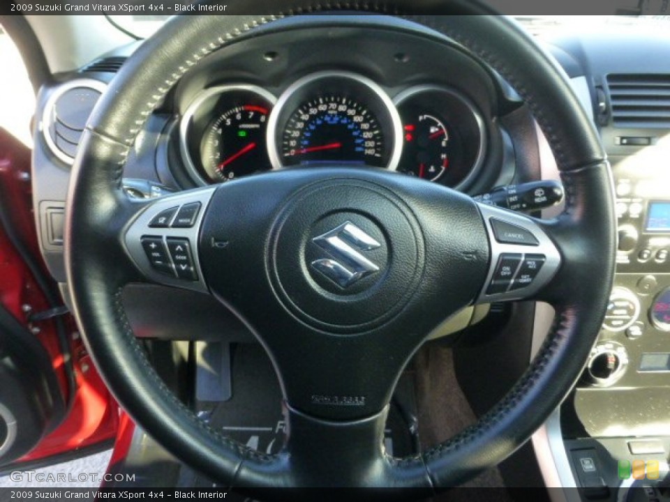 Black Interior Steering Wheel for the 2009 Suzuki Grand Vitara XSport 4x4 #73595162