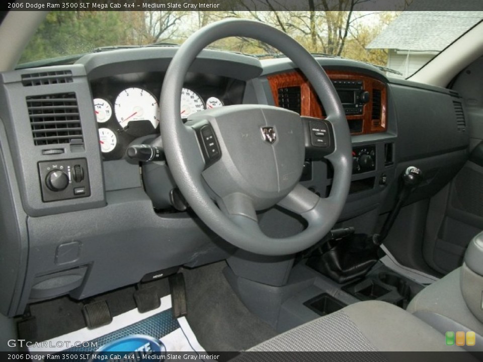 Medium Slate Gray Interior Dashboard for the 2006 Dodge Ram 3500 SLT Mega Cab 4x4 #73595573