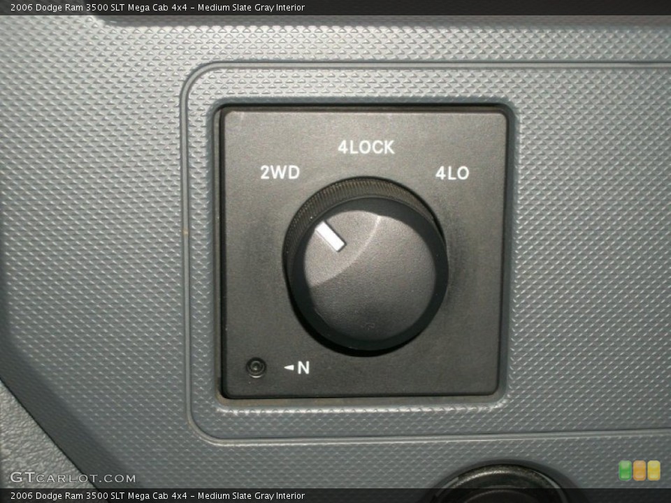 Medium Slate Gray Interior Controls for the 2006 Dodge Ram 3500 SLT Mega Cab 4x4 #73595855