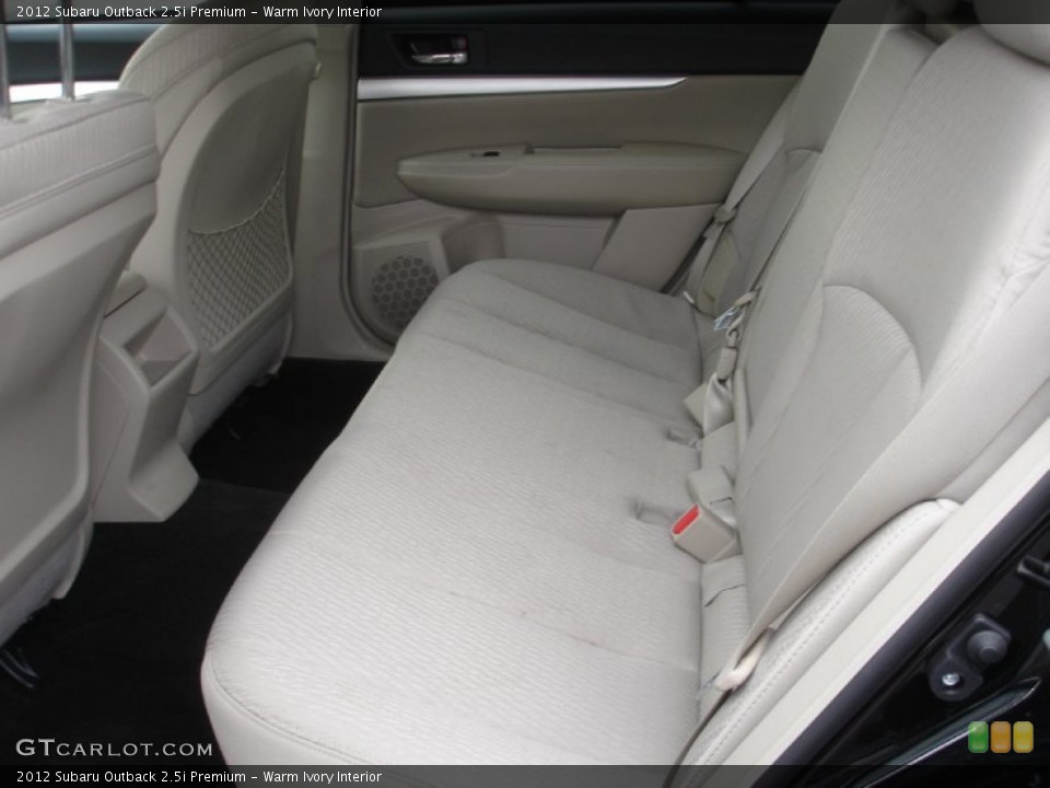 Warm Ivory Interior Rear Seat for the 2012 Subaru Outback 2.5i Premium #73596168