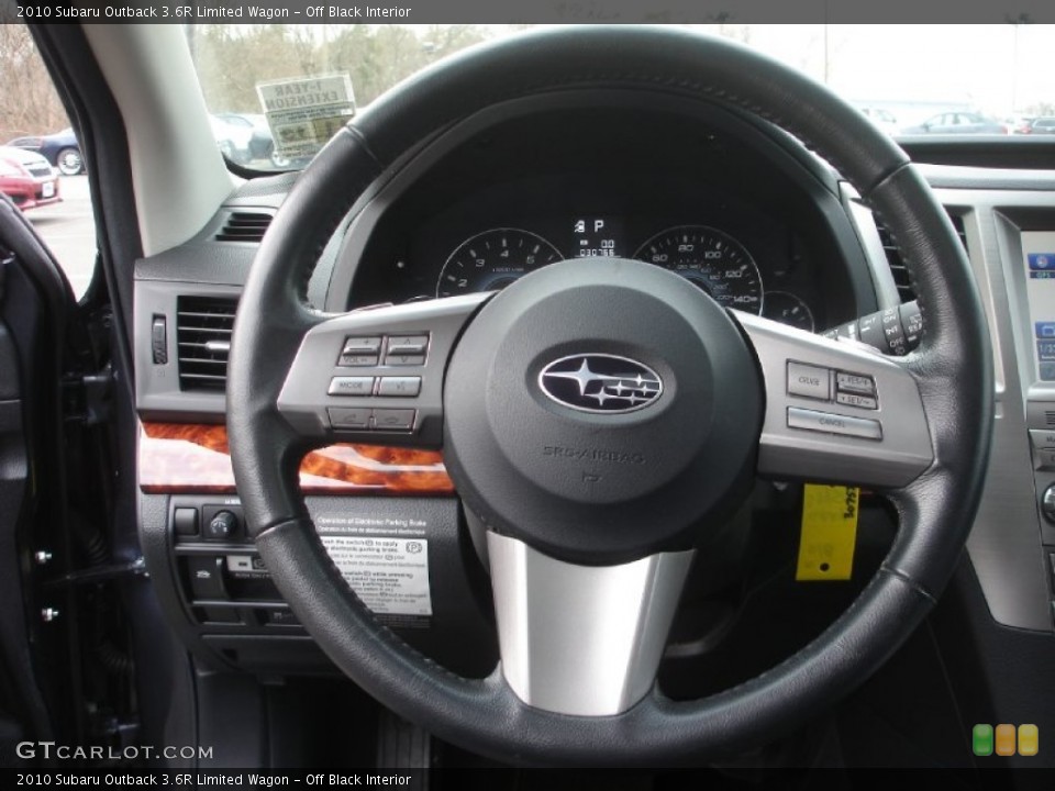 Off Black Interior Steering Wheel for the 2010 Subaru Outback 3.6R Limited Wagon #73597304