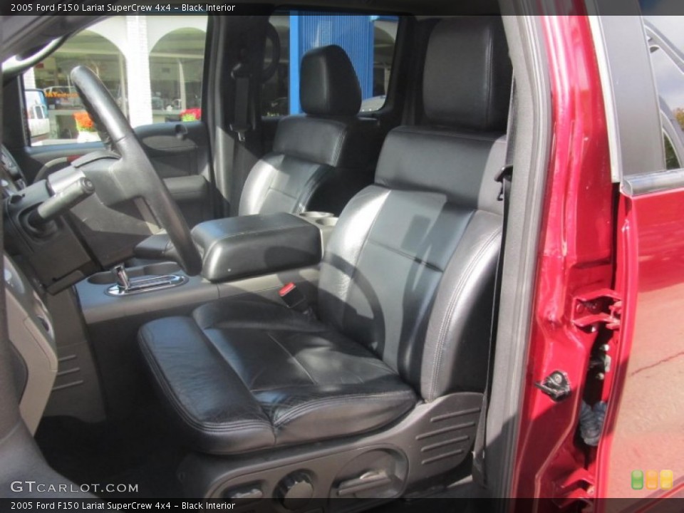 Black Interior Front Seat for the 2005 Ford F150 Lariat SuperCrew 4x4 #73597940
