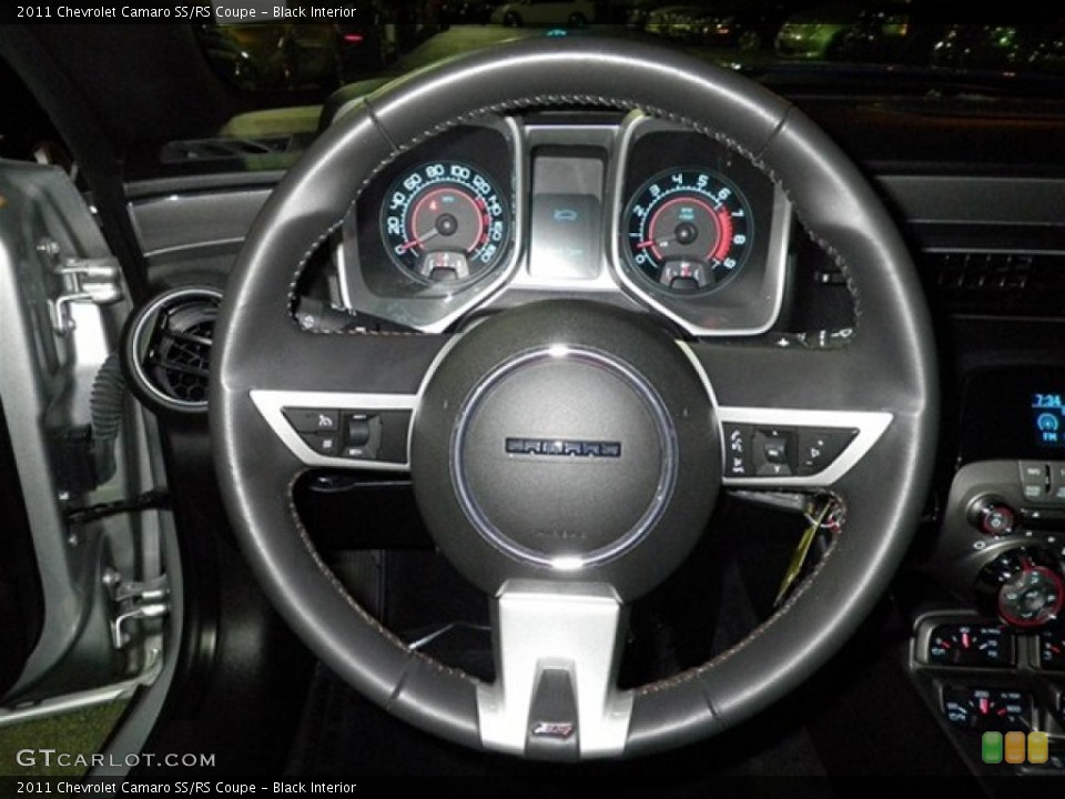 Black Interior Steering Wheel for the 2011 Chevrolet Camaro SS/RS Coupe #73598042