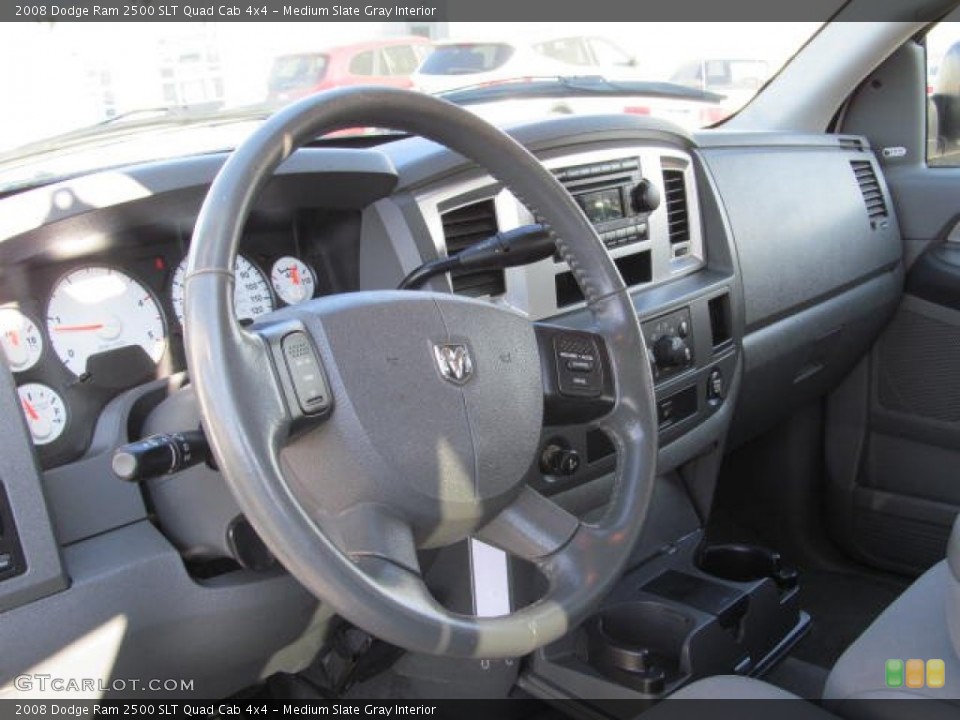 Medium Slate Gray Interior Steering Wheel for the 2008 Dodge Ram 2500 SLT Quad Cab 4x4 #73599866