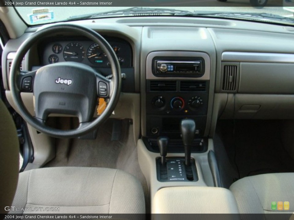 Sandstone Interior Dashboard for the 2004 Jeep Grand Cherokee Laredo 4x4 #73599906