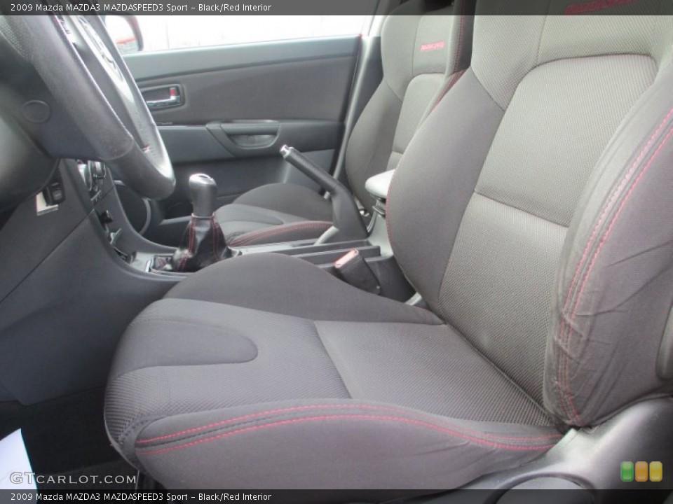 Black/Red Interior Photo for the 2009 Mazda MAZDA3 MAZDASPEED3 Sport #73601262