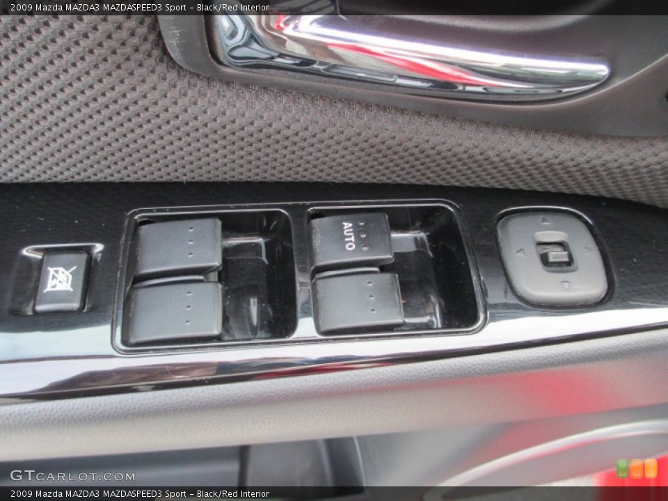 Black/Red Interior Controls for the 2009 Mazda MAZDA3 MAZDASPEED3 Sport #73601294