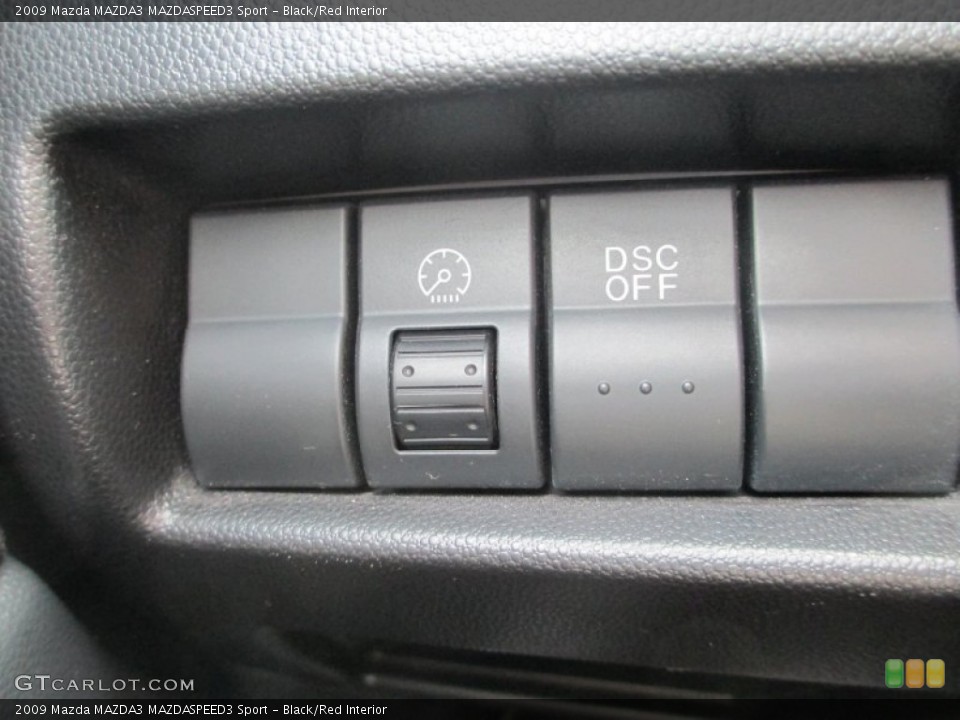 Black/Red Interior Controls for the 2009 Mazda MAZDA3 MAZDASPEED3 Sport #73601350