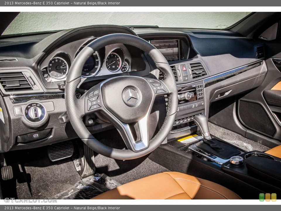 Natural Beige/Black Interior Dashboard for the 2013 Mercedes-Benz E 350 Cabriolet #73603062