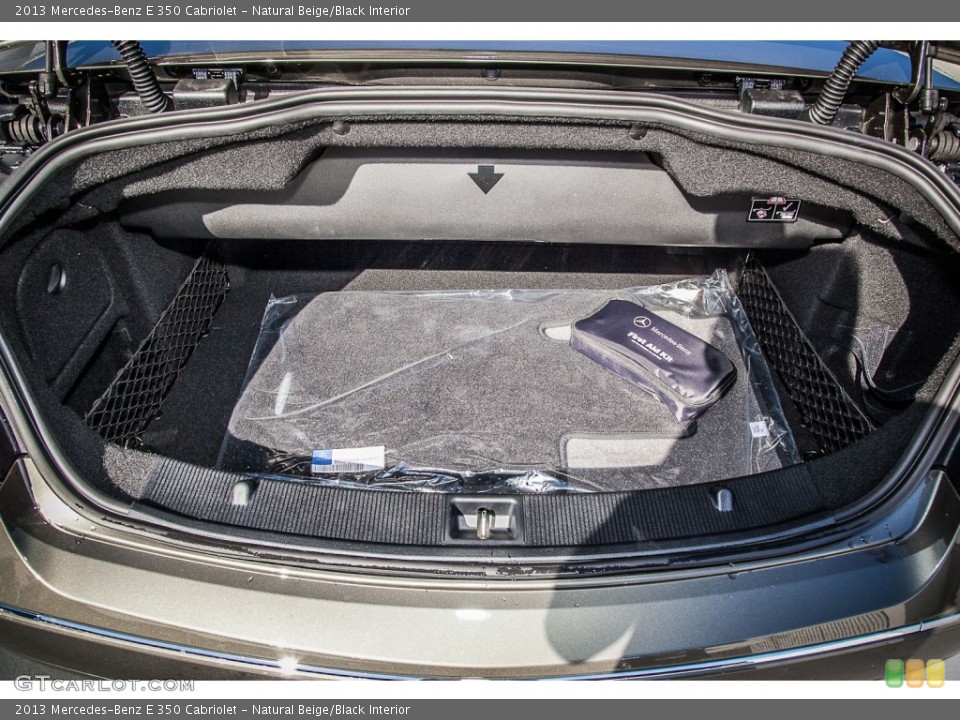 Natural Beige/Black Interior Trunk for the 2013 Mercedes-Benz E 350 Cabriolet #73603106