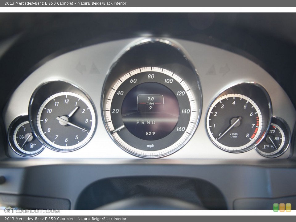 Natural Beige/Black Interior Gauges for the 2013 Mercedes-Benz E 350 Cabriolet #73603277