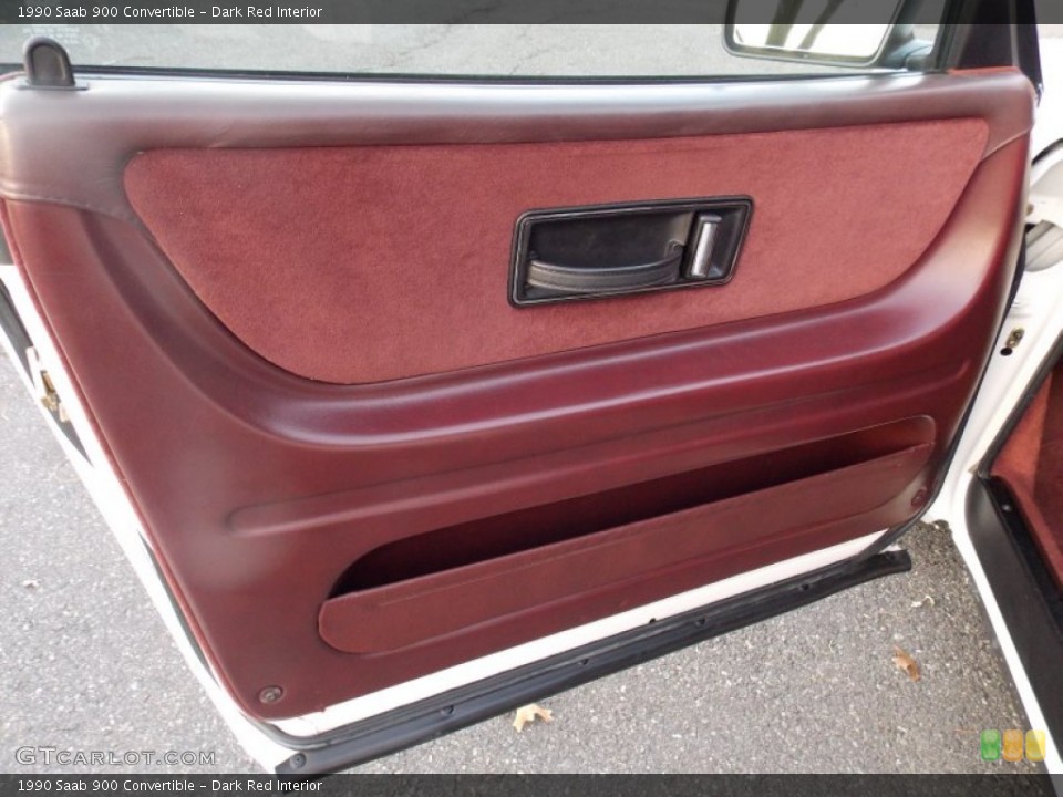 Dark Red Interior Door Panel for the 1990 Saab 900 Convertible #73603312