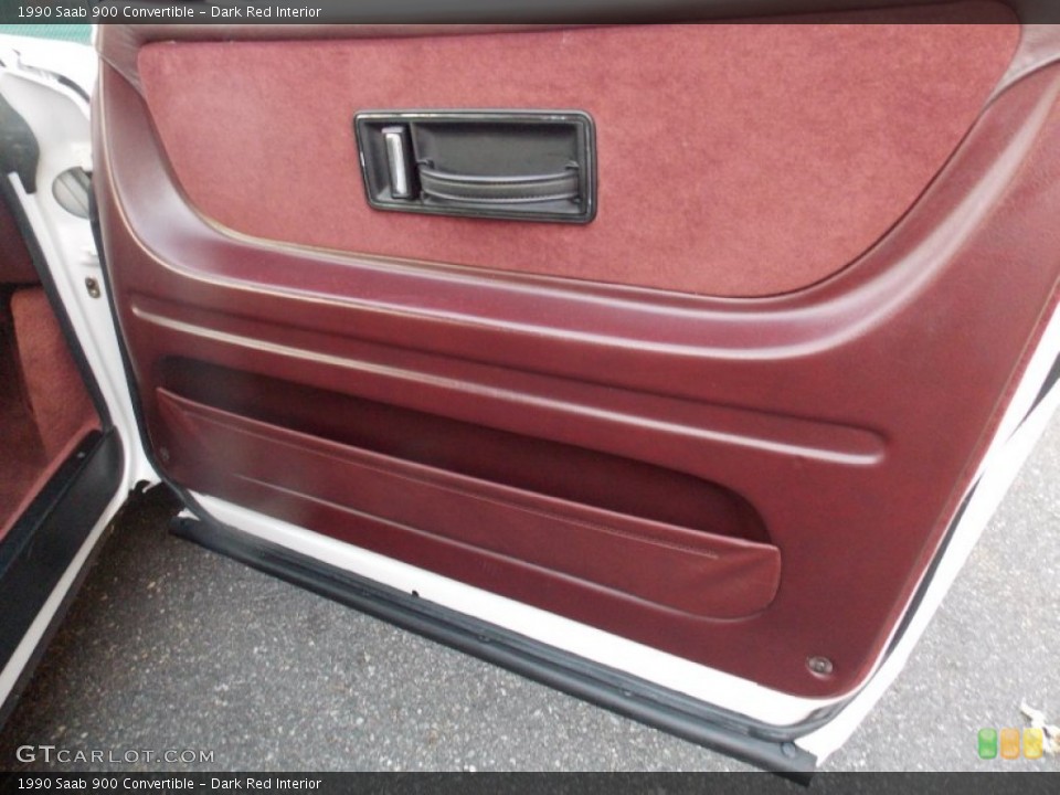 Dark Red Interior Door Panel for the 1990 Saab 900 Convertible #73603466