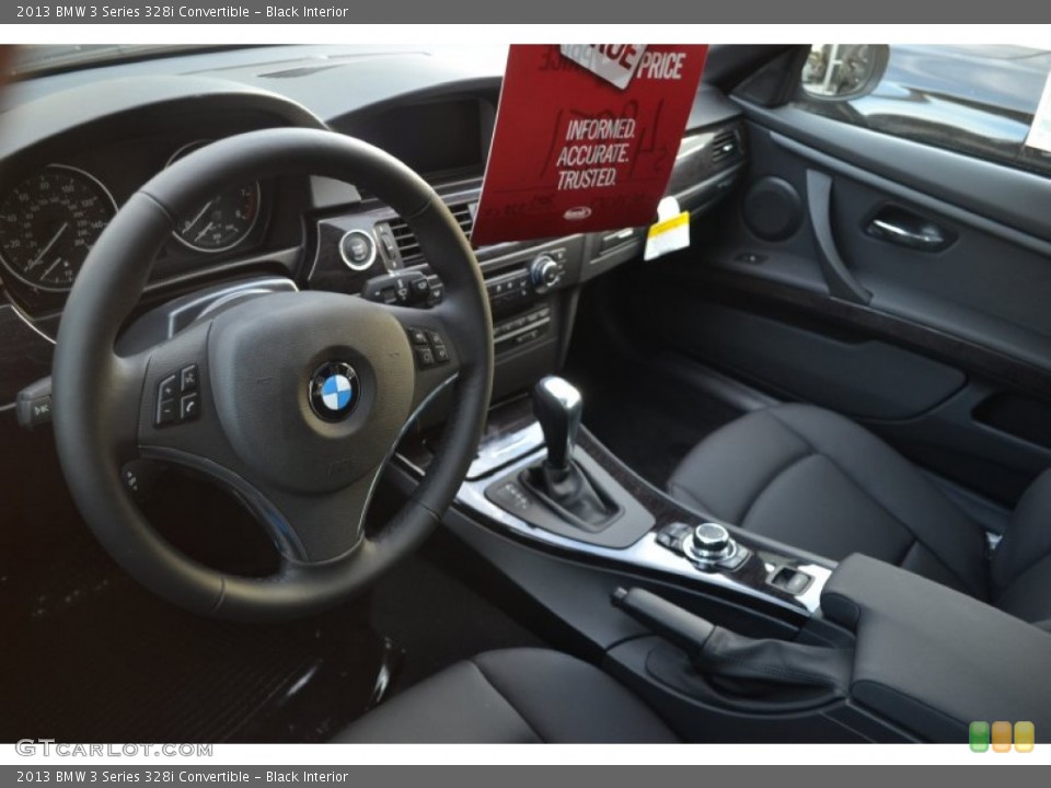 Black Interior Photo for the 2013 BMW 3 Series 328i Convertible #73604969