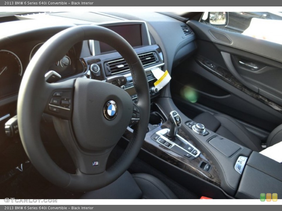 Black Interior Photo for the 2013 BMW 6 Series 640i Convertible #73605632