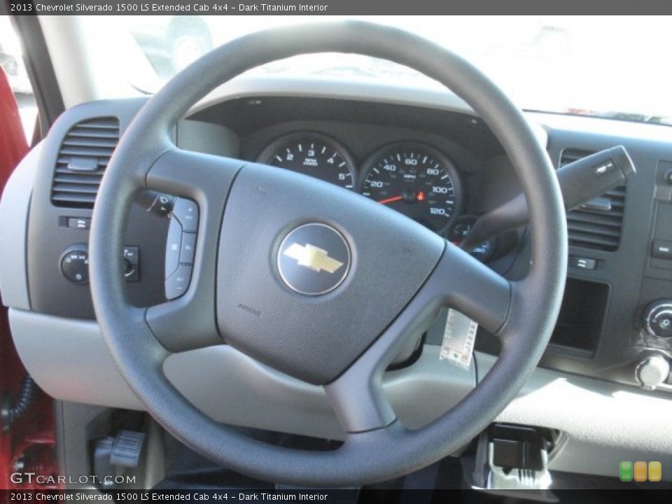 Dark Titanium Interior Steering Wheel for the 2013 Chevrolet Silverado 1500 LS Extended Cab 4x4 #73605884
