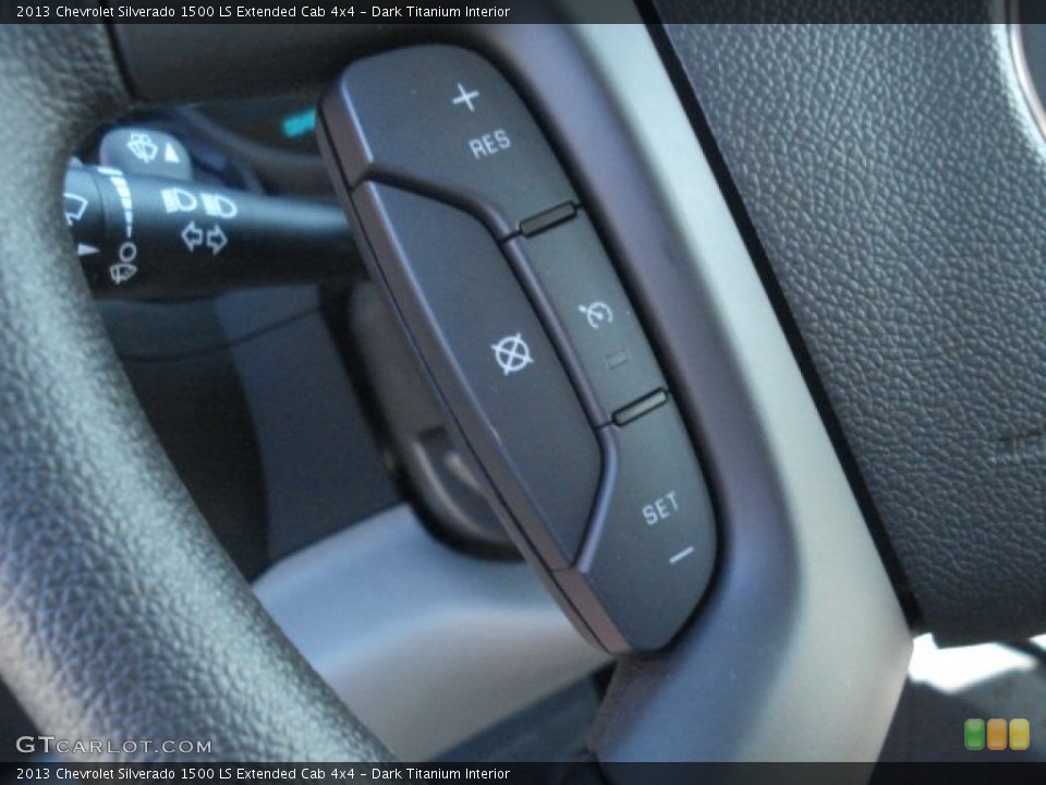 Dark Titanium Interior Controls for the 2013 Chevrolet Silverado 1500 LS Extended Cab 4x4 #73605905