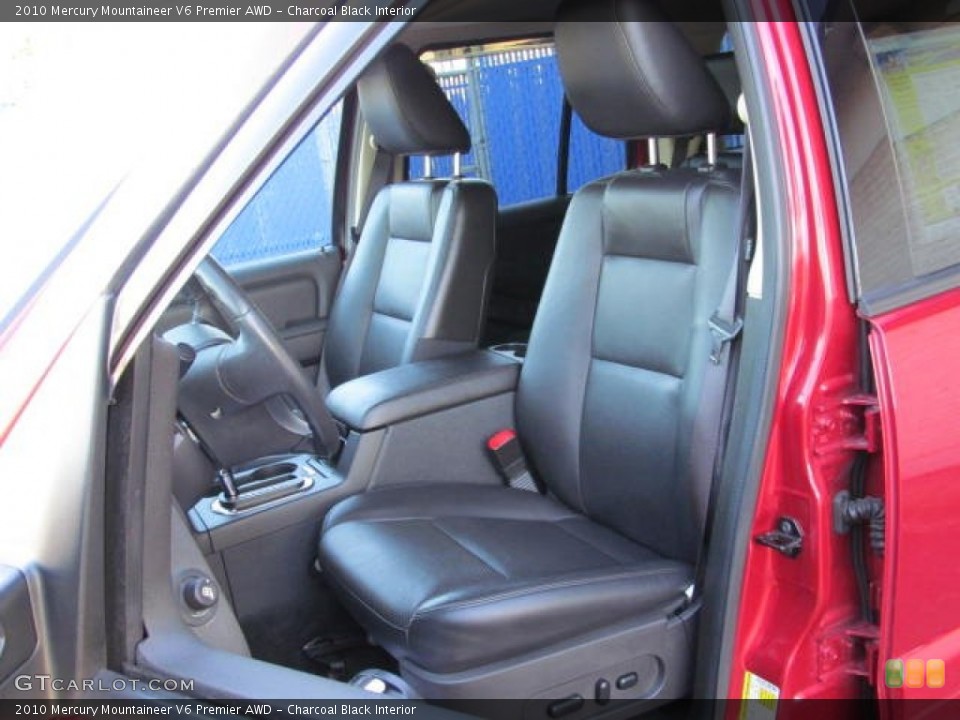 Charcoal Black Interior Front Seat for the 2010 Mercury Mountaineer V6 Premier AWD #73606142