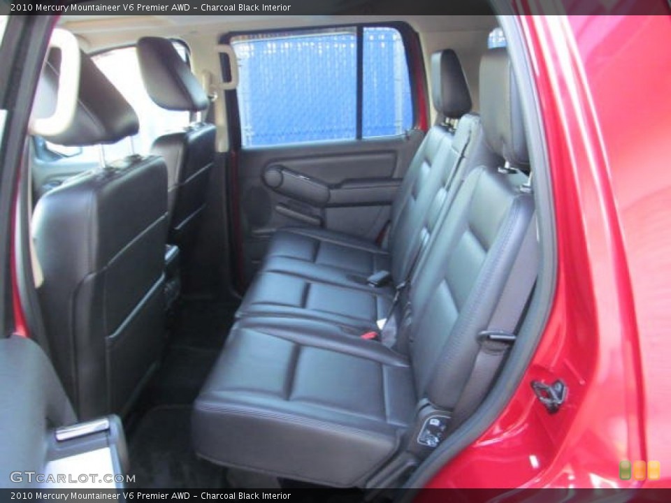 Charcoal Black Interior Rear Seat for the 2010 Mercury Mountaineer V6 Premier AWD #73606288