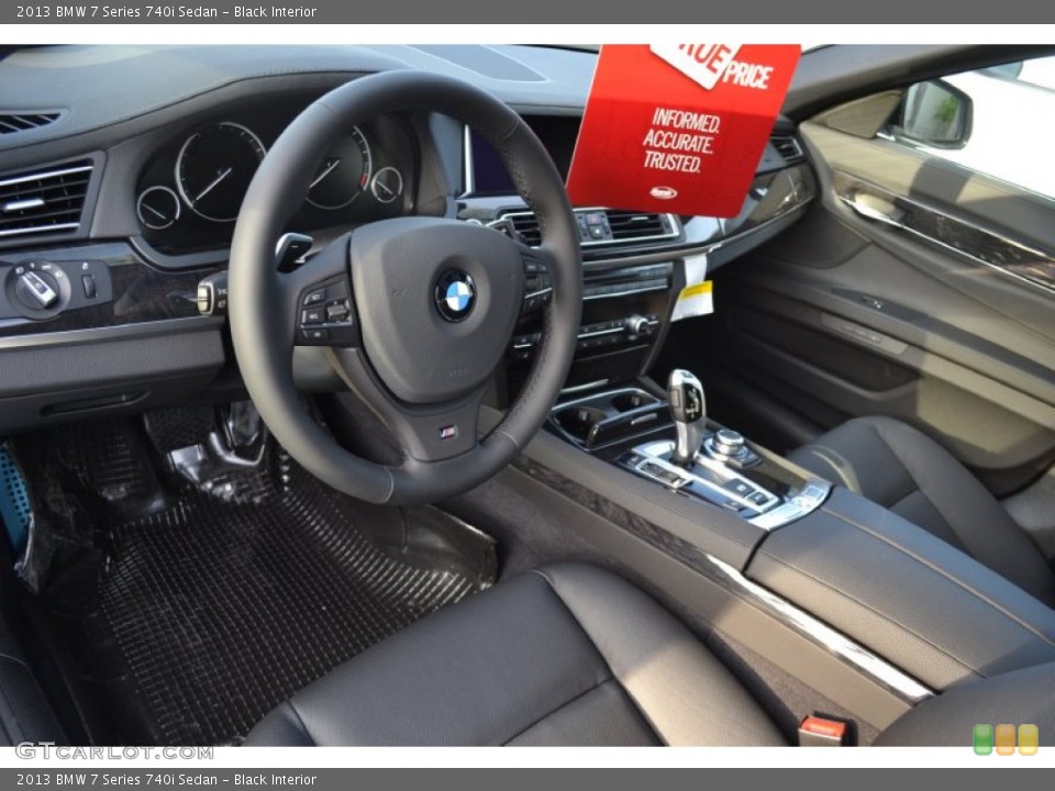 Black Interior Photo for the 2013 BMW 7 Series 740i Sedan #73606484