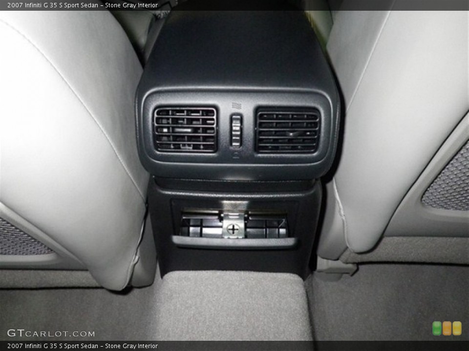 Stone Gray Interior Controls for the 2007 Infiniti G 35 S Sport Sedan #73607675