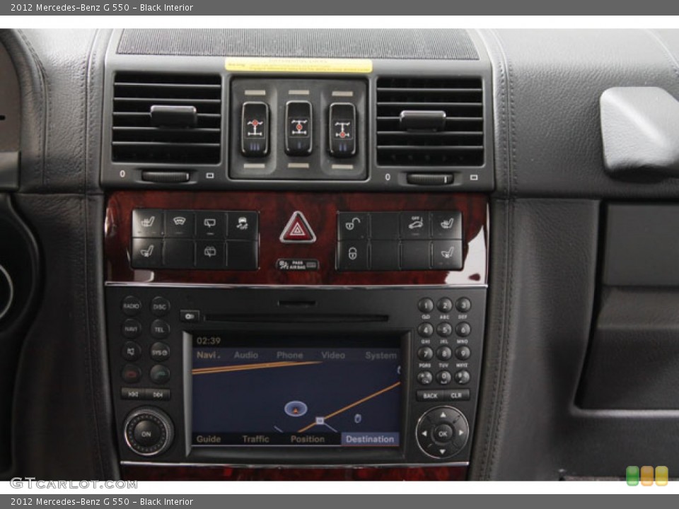 Black Interior Controls for the 2012 Mercedes-Benz G 550 #73609422
