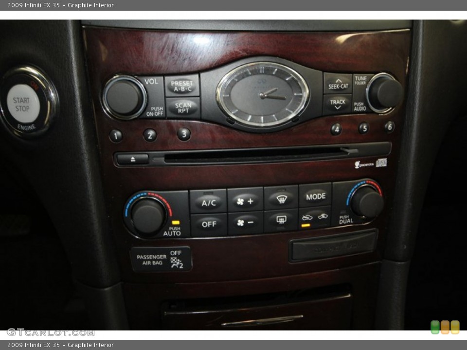 Graphite Interior Controls for the 2009 Infiniti EX 35 #73609982