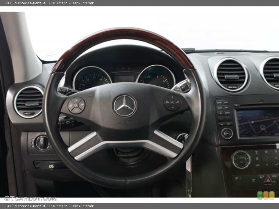 Black Interior Steering Wheel for the 2010 Mercedes-Benz ML 350 4Matic #73610534