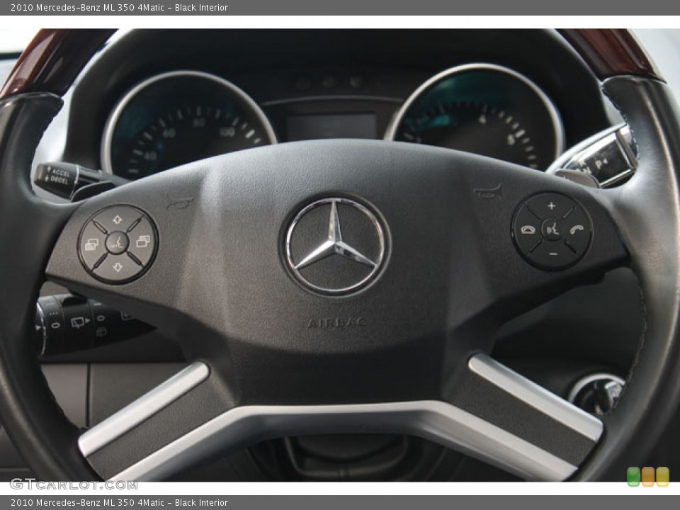 Black Interior Steering Wheel for the 2010 Mercedes-Benz ML 350 4Matic #73610553
