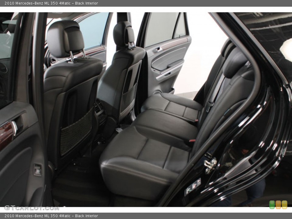 Black Interior Rear Seat for the 2010 Mercedes-Benz ML 350 4Matic #73610715
