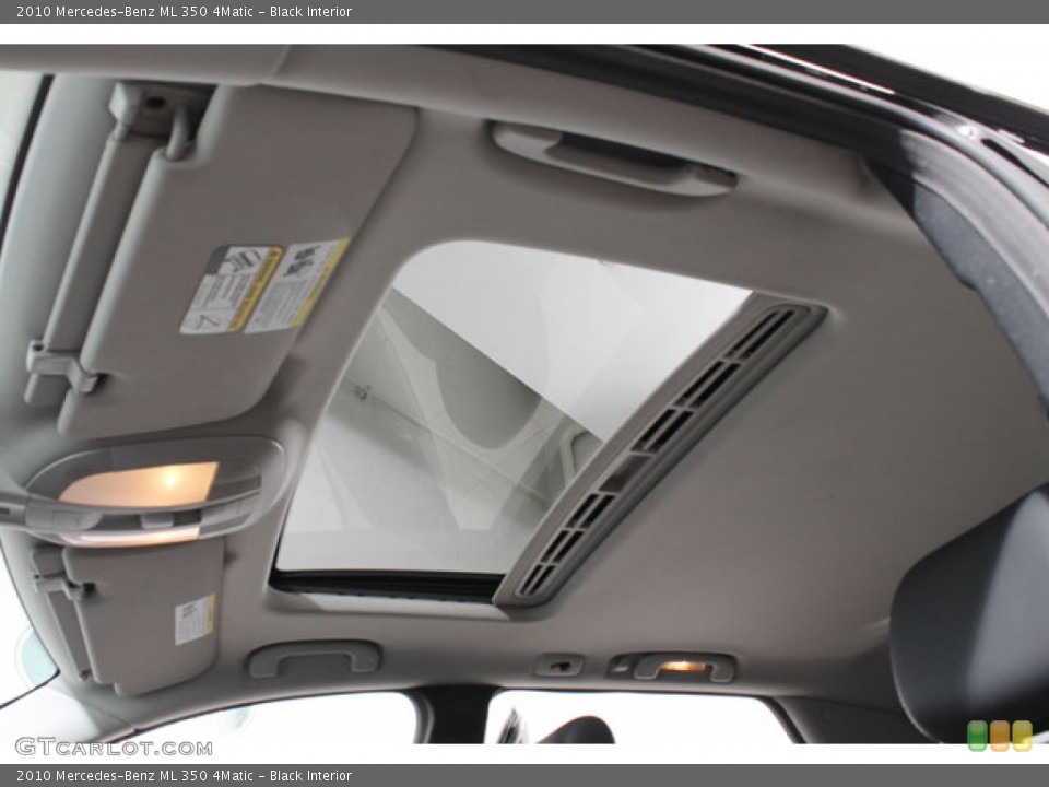 Black Interior Sunroof for the 2010 Mercedes-Benz ML 350 4Matic #73610811